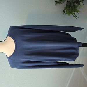 TOMMY BAHAMA men's crew neck long sleeve silk sweater in blue size XXL
